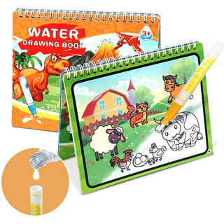 YXOTJHS Paint with Water Books, Watercolor Coloring Books for Kids Ages 4-8, Mess Free Water Painting Book for Toddlers 2-4, Arts and Crafts for