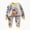 Light Gray, variant on Newborn Baby Boys Girls Clothes Cotton Suit Cute Baby Kid Infant Toddler Play Wear Rainbow Outfits Loungewear Homewear,6-12 Months