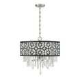 thumbnail image 2 of Rory 4-Light Pendant in Matte Black with Satin Nickel, 2 of 4