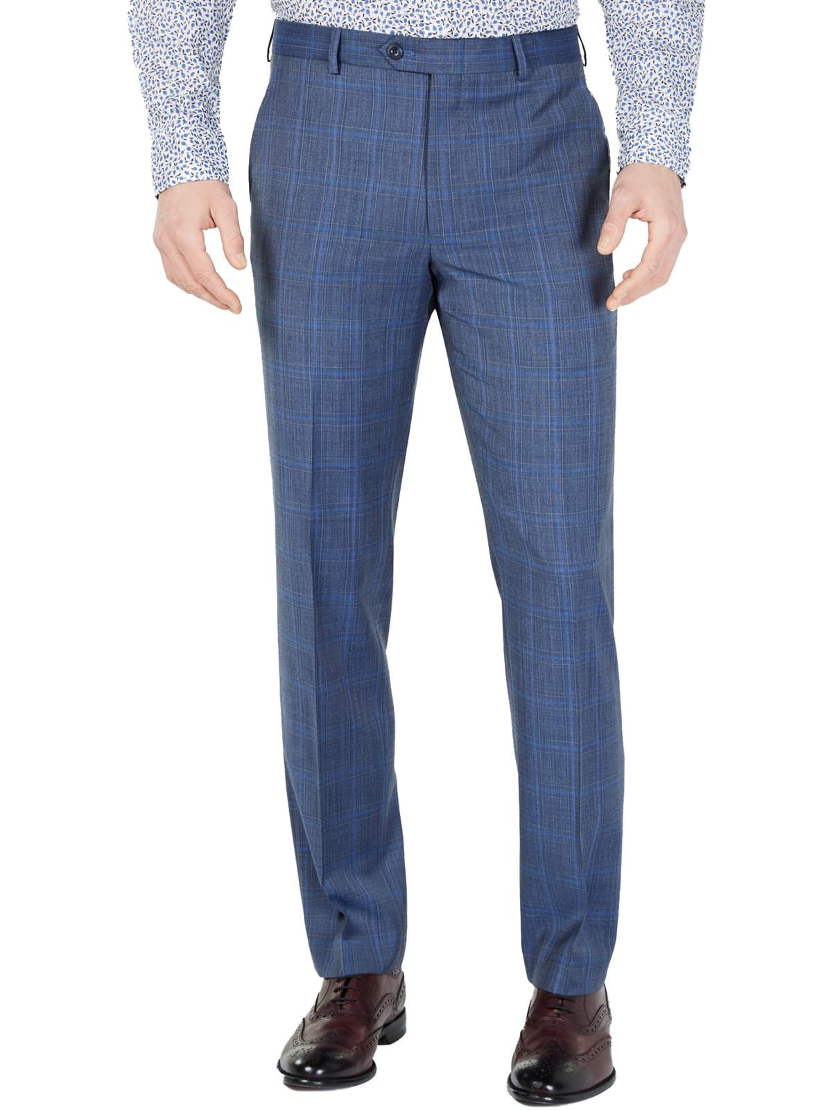 wool mens plaid dress pants