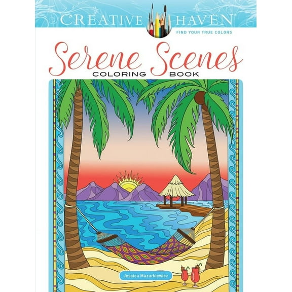 Adult Coloring Books: Calm Creative Haven Serene Scenes Coloring Book, (Paperback)
