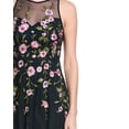 thumbnail image 3 of Adrianna Papell womens  Floral Illusion Midi Dress, 8, Blue, 3 of 4