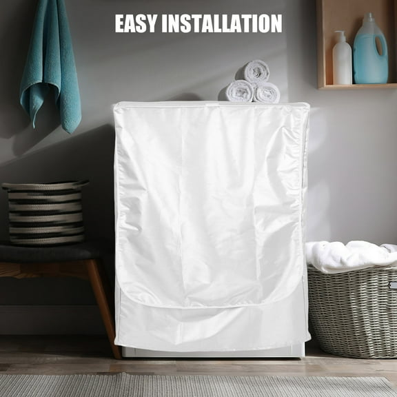 Raindrops Washer Cover Waterproof Appliance Protector For Washing Machines Household Washer Protector Washing Machine Protective Cover Washing Machine Protector