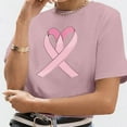 thumbnail image 5 of TYGHBN Women's Casual T Shirts with Cancer Awareness Ribbon Print Short Sleeve Round Neck Basic Style for Everyday Wear under Scrub Women Long Sleeve Shirts Shirt Athletic Women Tunic Raglan Womens T, 5 of 5