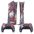 thumbnail image 2 of Skin Sticker for PS5 Slim Standard Disc Digital Edition Console and Controllers Decals for Playstation 5 (4th of July,PS5 Disc Edition), 2 of 5