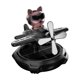 thumbnail image 5 of Difusor solar giratorio para coche, modelo de avión, adorno de aceite esencial Perro negro, 5 of 9