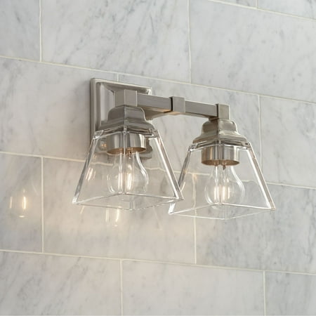 Bubble Glass Light Fixture Regency Hill Wall Light Satin Nickel Hardwired 12 3/4