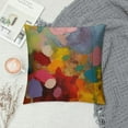 thumbnail image 2 of Nawypu  Multicolor Abstract Decorative Pillow Covers, Artist Multicolor Oil Abstract Art Decorative Throw Pillow Covers Solid Burlap Cushion Covers for Bed Couch Sofa Bench Car, 2 of 5