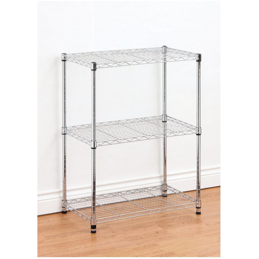 14" x 24" x 30" 3 Shelf Chrome Wire Shelving Unit Walmart Canada