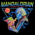 thumbnail image 2 of Boy's Star Wars: The Mandalorian Retro Grogu and Din Djarin This Is the Way Pull Over Hoodie, 2 of 4