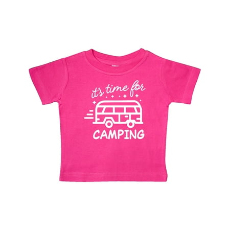

Inktastic It s Time For Camping with Camper Gift Baby Boy or Baby Girl T-Shirt