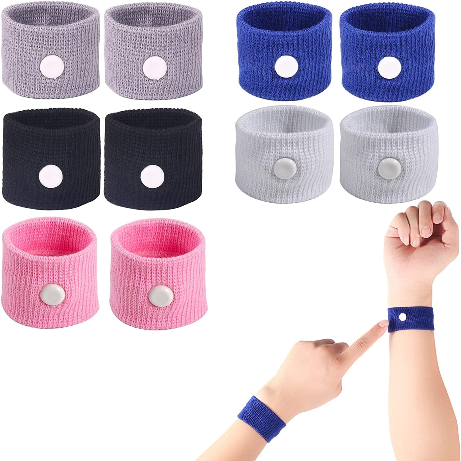 Motion Sickness Bands Sea Sickness Wristbands for Adult & Kid, Anti