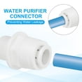 thumbnail image 3 of Uxcell 5Pcs Conector rápido recto para purificador de agua 3/8" NPT macho x tubo de 3/8" OD, 3 of 7