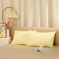 thumbnail image 6 of REGALWOVEN Cotton Pillowcases Queen Size Pillow Covers Set of 2 with Envelope Closure, Queen Yellow, 6 of 6