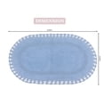 thumbnail image 3 of Home Weavers Hampton Crochet Bath Mat 100% Cotton Bathroom Rugs Set, Washable Rug, Extra Soft and Absorbent bath Rug, Kitchen Mat, Bath Mat Set, Bath Floor Mat Reversible, 24"x40" Rectangle, Blue, 3 of 5