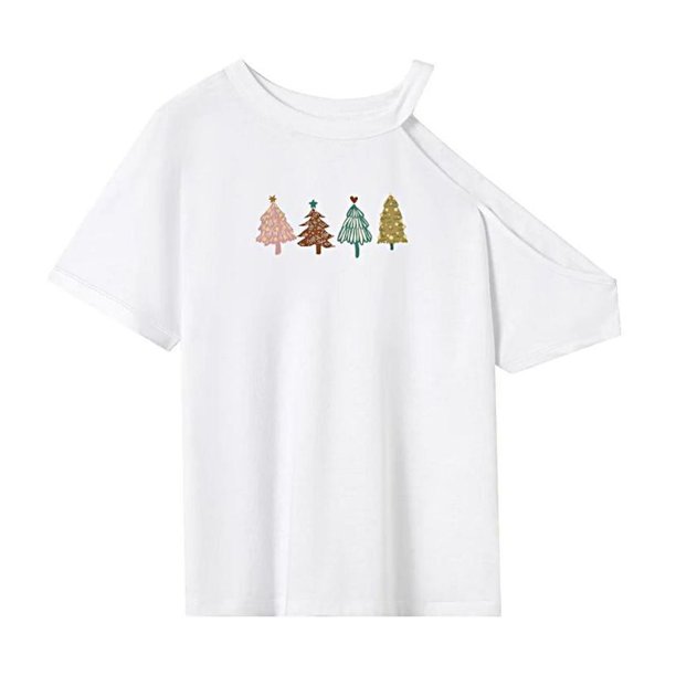 Camiseta de cuello redondo para mujer Camiseta de cuello redondo Camiseta básica cómoda para la calle SG