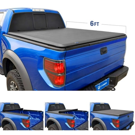 Tyger Auto T1 Roll Up Truck Tonneau Cover TG-BC1F9025 Works with 1982-2013 Ford Ranger 1994-2011 Mazda B-Series Pickup | Styleside 6'