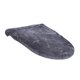 thumbnail image 1 of Funda para tapa de inodoro, alfombrilla flexible y práctica para el asiento del baño. gris oscuro, 1 of 9