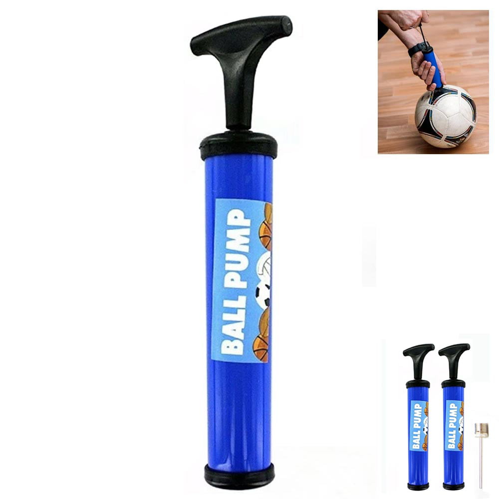 INFLATING HAND AIR PUMP WITH NEEDLE ADAPTER FOR BALL FOOTBALL EASY & FAST NEWEST 