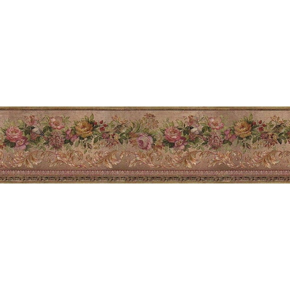 Bordure de Papier Peint Floral 57829