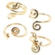 thumbnail image 5 of Juego de 4 anillos ajustables para dedo del pie para mujer, anillos abiertos hechos a mano con circón, anillos bohemios para el dedo del pie, joyería de playa de verano, 5 of 6