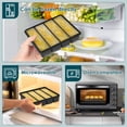 thumbnail image 2 of Toorise 2 Pack Silicone Freezer Tray with Lid 4 Compartment Soup Freezer Container Mold Ice Cube Tray for Meal Prep and Freezing Soup Stew Sauce Garlic Herb, 2 of 11