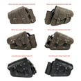 thumbnail image 3 of PU Leather Motorbike Saddlebag Adjustable Sunproof Decorative Triangular Universal Vintage Motorcycle Saddle Bag Pouch Brown Grey Type 2, 3 of 9