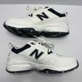 thumbnail image 2 of New Balance Men's 609 SNEAKERS Sz 9.5 EEEE WhiteNavy VGC Pls See Pics Ships Free, 2 of 6