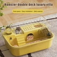 thumbnail image 3 of tasrioml Hamster Cage Transparent Hamsters Habitats Acrylic Small Animal Playhouse with Wheel Water Bottle for Hamsters Rat Gerbils Guinea Pig, 3 of 8