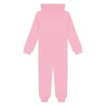 thumbnail image 5 of XUNZOO Kids Girls Fleece Hoodie Overalls Pjs Sleepwear Long Sleeve Zipper Bodysuit for Homewear Party Playwear Pink 6, 5 of 6