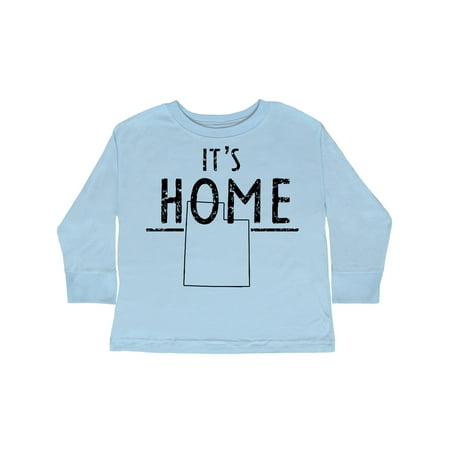 

Inktastic It s Home- State of Utah Outline Distressed Text Gift Toddler Boy or Toddler Girl Long Sleeve T-Shirt