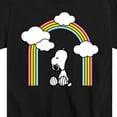 thumbnail image 3 of Peanuts - Snoopy Looking Up Rainbow - Toddler & Youth Short Sleeve Graphic T-Shirt, 3 of 6