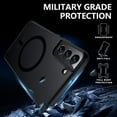 thumbnail image 6 of Magnetic Case for Samsung Galaxy S22 Plus, Translucent Matte Anti-Fingerprint,Compatible with MagSafe,Slim Fit Shockproof Protective Phone Case for Galaxy S22+ Case, S22 Plus (6.6 inch), 6 of 12