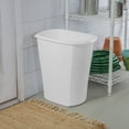 thumbnail image 4 of Sterilite Large Kitchen Trash Can, 10 Gallon Plastic Garbage Bin with No Lid, White, 4 of 7