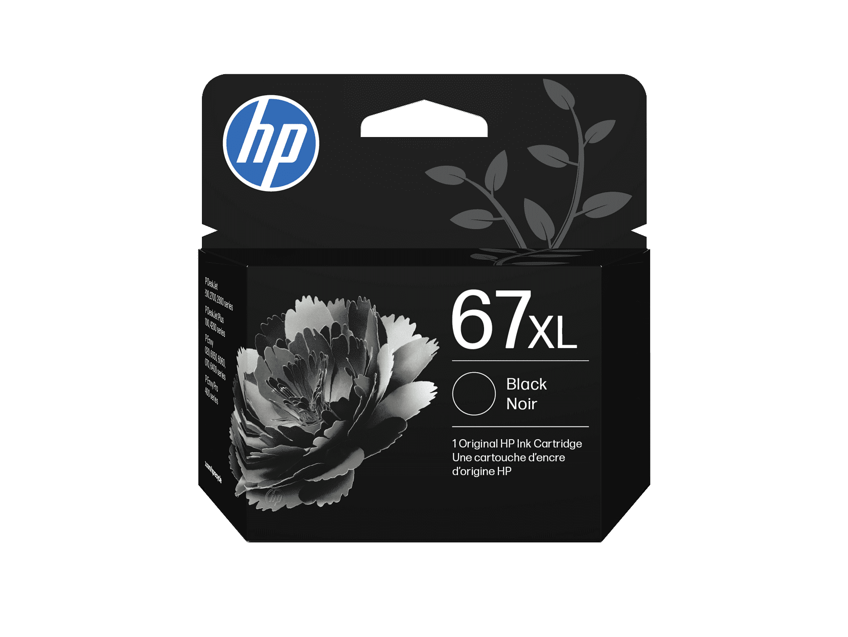 HP 67XL High Yield Black Original Ink Cartridge, ~240 pages, 3YM57AN#140