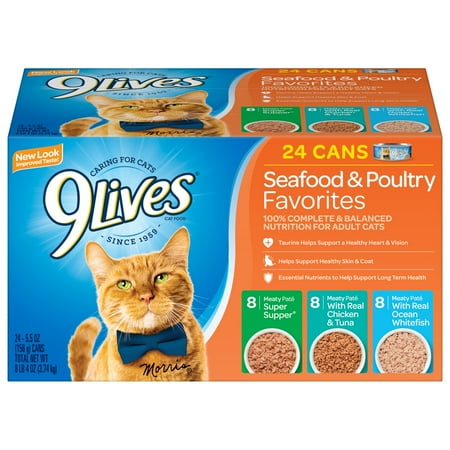 UPC: 0079100533770 | 9Lives Seafood and Poultry Favorites Variety Pack  24 5.5-Ounce Cans
