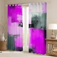 thumbnail image 2 of Manfei Modern Abstract Ombre Blackout Curtains Set of 2 (52x84 Each), Purple Rectangle Square Window Curtains, Teens Kids Adult Curtains and Drapes, Curtains and Drapes Home Decor, 2 of 6