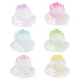 thumbnail image 6 of FRCOLOR 6pcs Mini Resin Lotus Figurines For Fish Tank Decorations Desk Adornments Small Resin Simulation Decoration Cute Garden Statues, 6 of 8