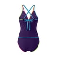 thumbnail image 5 of IYYVV Womens Two Piece Tankini Swimsuits Modest Tummy Control Swim Suits 2026 Neon Full Coverage Bathing Suit Purple S, 5 of 5