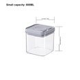 thumbnail image 2 of Food Grade Transparent Plastic Storage Can with Press Sealed Lid, Leakproof and Airtight Storage Container for Pantry, Kitchen Organization, and Food Preservation, 2 of 2