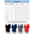 thumbnail image 2 of BadPiggies Womens Plus Size Loose Blouse 3/4 Sleeve Back Buttons T Shirts Casual V Neck Solid Tops For Summer Fall (L, Blue), 2 of 9