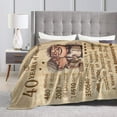 thumbnail image 3 of XZYG Gifts For 40th Marriage Throw Blanket Soft Fuzzy Fleece Blanket For Couch Bed Living Room Decoration(60*80inch), 3 of 5