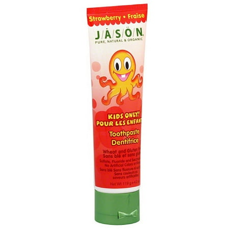 Jason Kids Only! Toothpaste, Strawberry, 4.2 oz (Pack of 3)