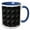 Blue/White, variant on 3drose, Abstract Dot Pattern Background - Monochrome Vector Design, 11oz Magic Transforming Mug