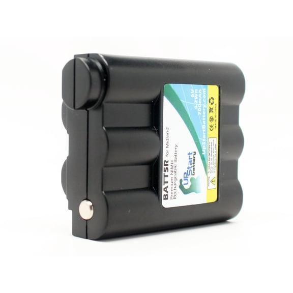 BATT-5R Battery for Midland AVP-7, GXT710VP3, GXT600, GXT650, GXT500, GXT635 Two-Way Radio (700mAh, 6V, NI-MH)