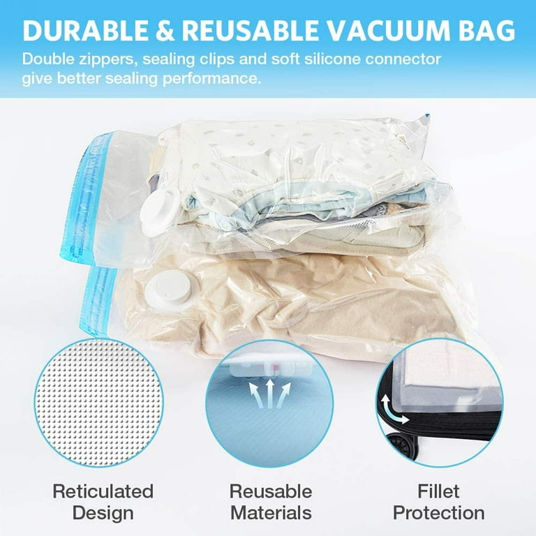 VMSTR Travel Vacuum Storage Bags with Electric Pump, Medium Small Space  Saver Bags for Travel and Home Use