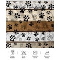 thumbnail image 5 of Brown Beige Farmhouse Wrap Around Bed Skirts for California King Bed 18" Drop,Bed Skirt with Adjustable Elastic Belt Dust Ruffle Bed Valance for Bedroom Black Dog Paw Vintage Wooden Bed Frame Cover, 5 of 7