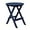 Navy Blue, variant on Paradise HDPE Outdoor 24.5 Inch Round Portable Folding Patio Dining Table, Navy Blue