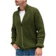thumbnail image 1 of Cárdigan informal liso de manga larga para hombre, cuello levantado, cremallera, suéter, abrigos Pompotops oipoqjl19979, 1 of 2