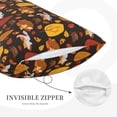 thumbnail image 3 of Naloa Autumn Forest Small Animals Lazy Pillowcase, Throw Pillowcase, Wrinkle-Free, Stain-Resistant with Hidden Zipper for Bedroom Sofa-14"x20", 3 of 6